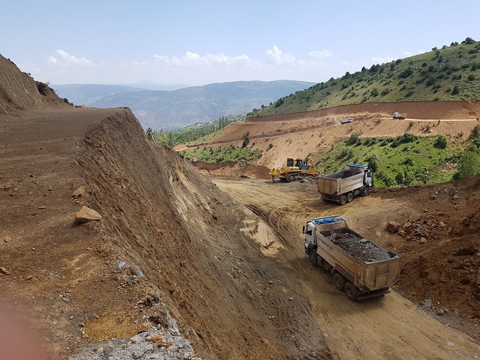 DSİ G&Uuml;M&Uuml;ŞHANE BAH&Ccedil;ECİK BARAJI SIYIRMA KAZISI