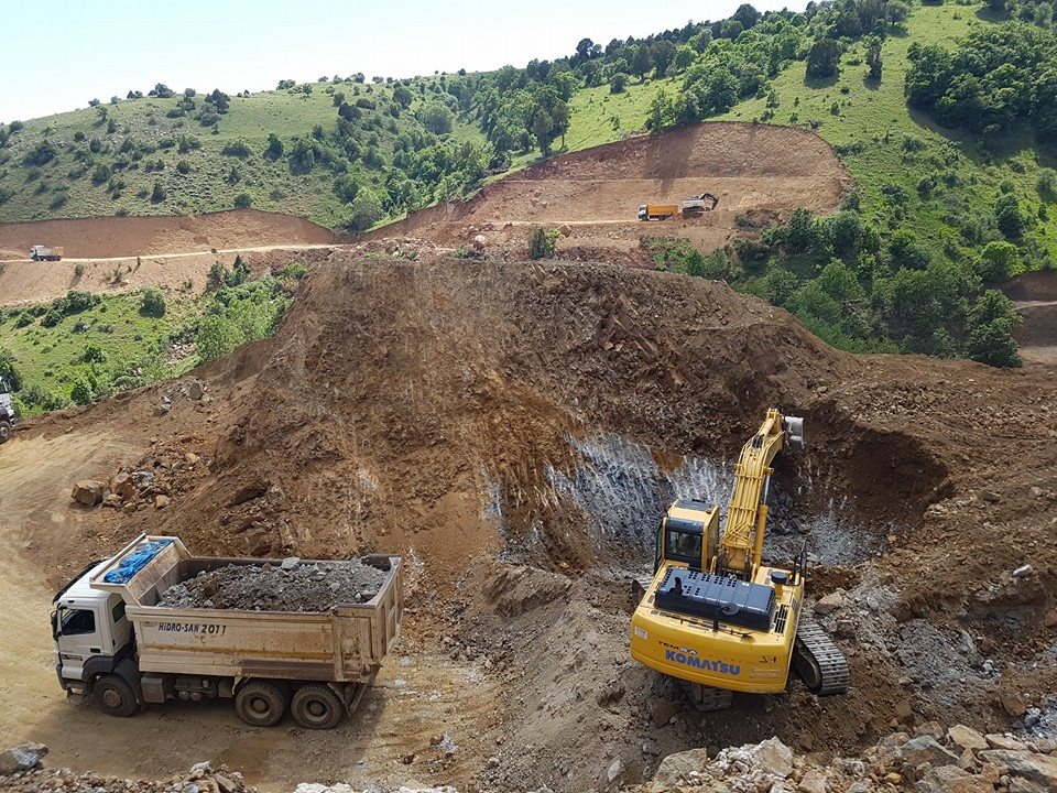 DSİ G&Uuml;M&Uuml;ŞHANE BAH&Ccedil;ECİK BARAJI SIYIRMA KAZISI